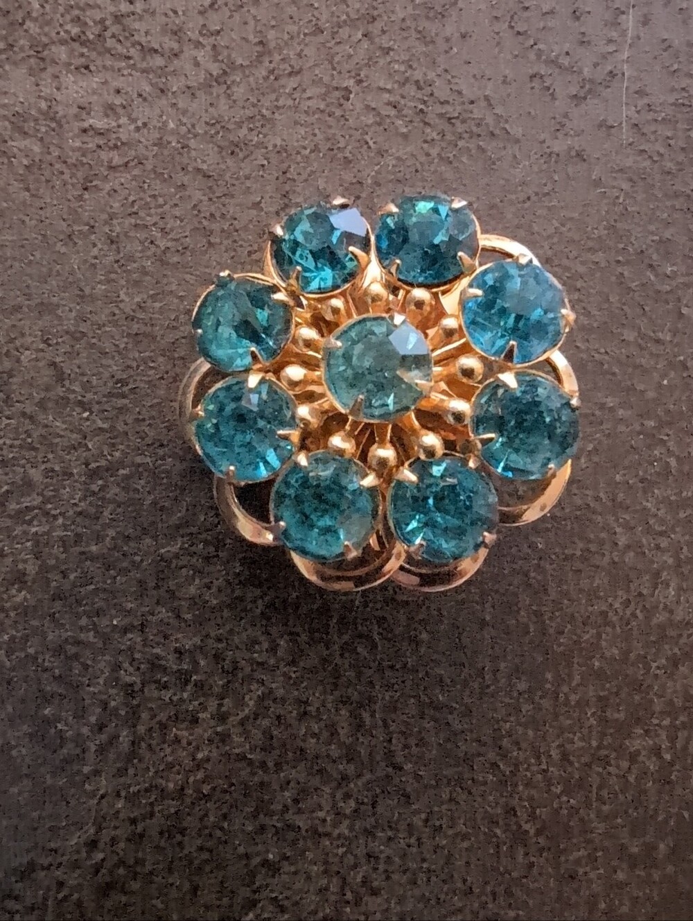 Vintage mid-century cocktail cluster brooch